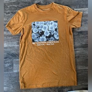 Orange with flowers Aeropostale T-Shirt